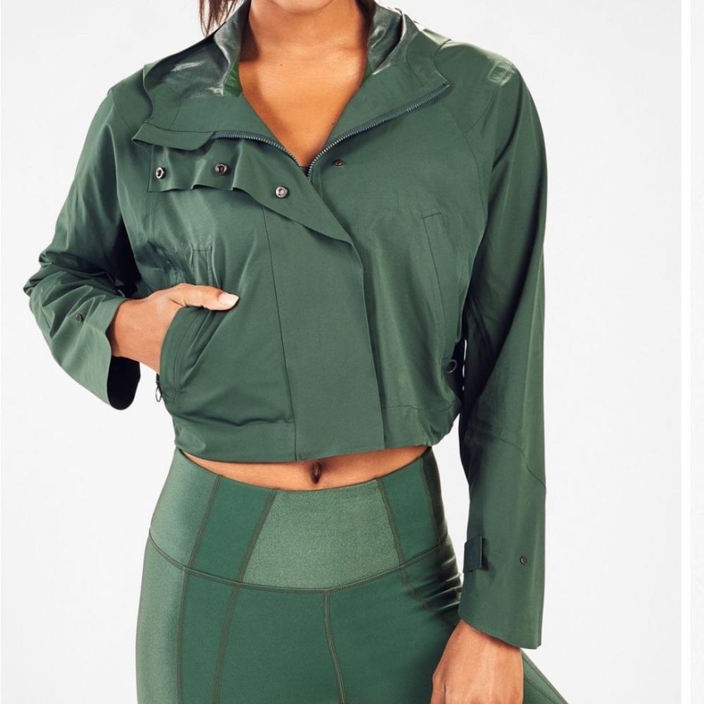 Fabletics Erika Cropped Hooded Jacket